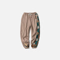 Flower Embroidery Sweatpants - UrbanLaws