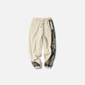 Flower Embroidery Sweatpants - UrbanLaws