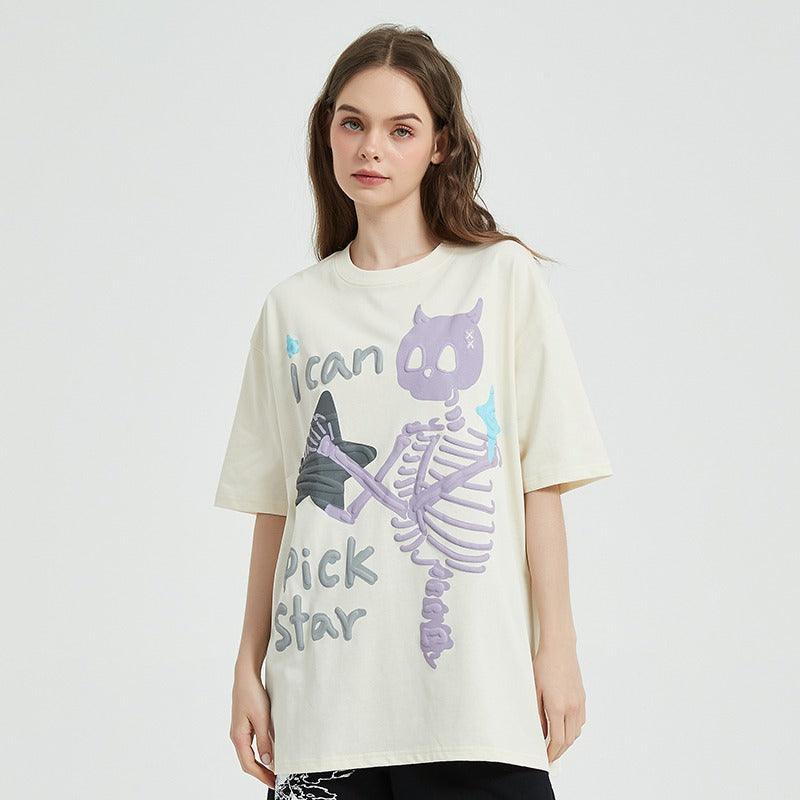 Skeleton Puff T Shirt - UrbanLaws