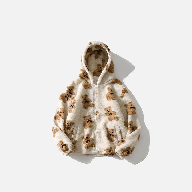 Teddy Bear Fuzzy Hoodies - UrbanLaws