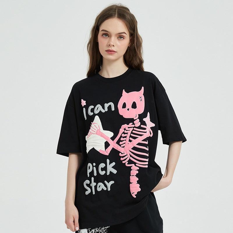 Skeleton Puff T Shirt - UrbanLaws