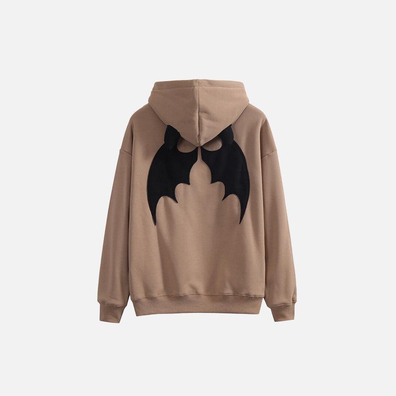 Bat Wings "Hew Vigo" Zip Up Hoodie - UrbanLaws