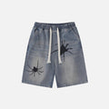 Spider Graphic Mid Waist Shorts - UrbanLaws