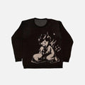 Y2K Angel Child Print Sweater - UrbanLaws