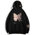 Sakura Butterfly Embroidered Hoodie - UrbanLaws