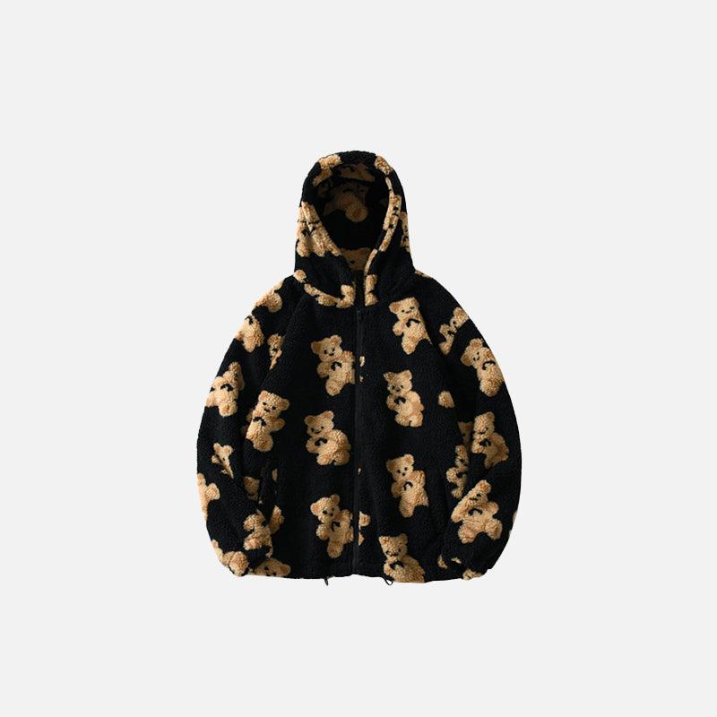 Teddy Bear Fuzzy Hoodies - UrbanLaws