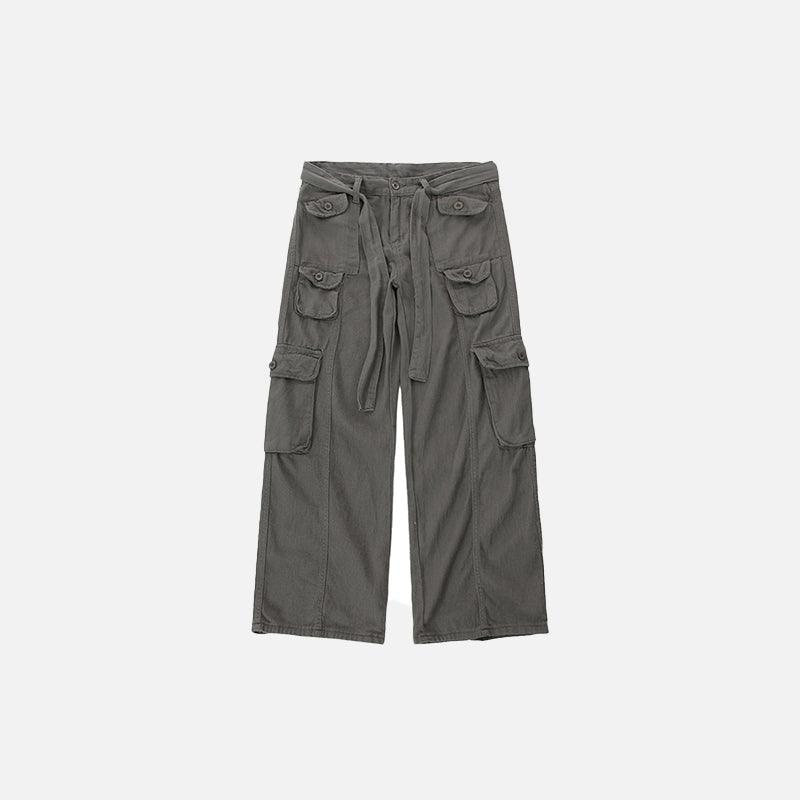 Retro All-over Pockets Cargo Pants - UrbanLaws