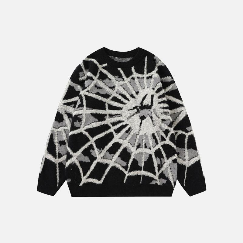 Retro Cobweb Sweater - UrbanLaws