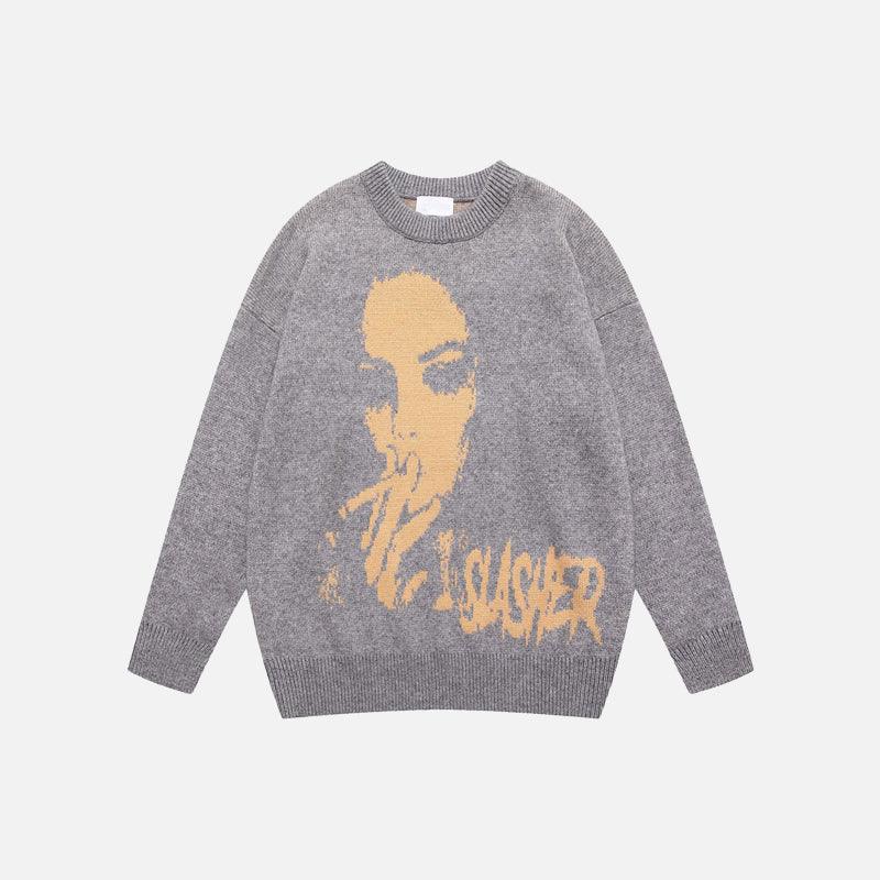 "Slasher" Vintage Smoker Sweater - UrbanLaws