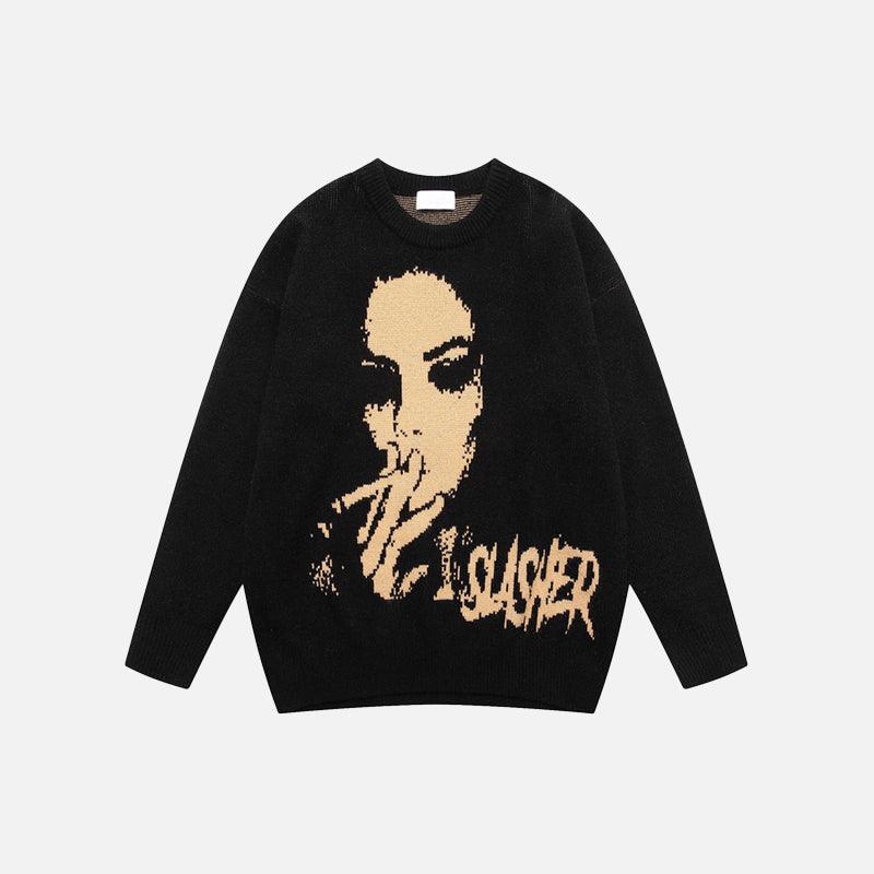 "Slasher" Vintage Smoker Sweater - UrbanLaws