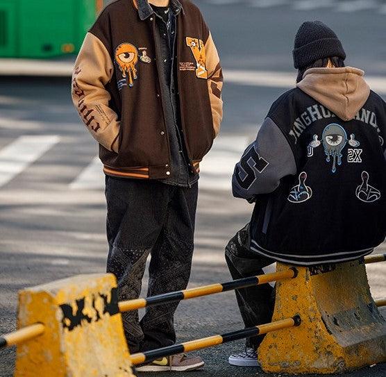 Vintage Baseball Embroidery Jacket, Unisex - UrbanLaws