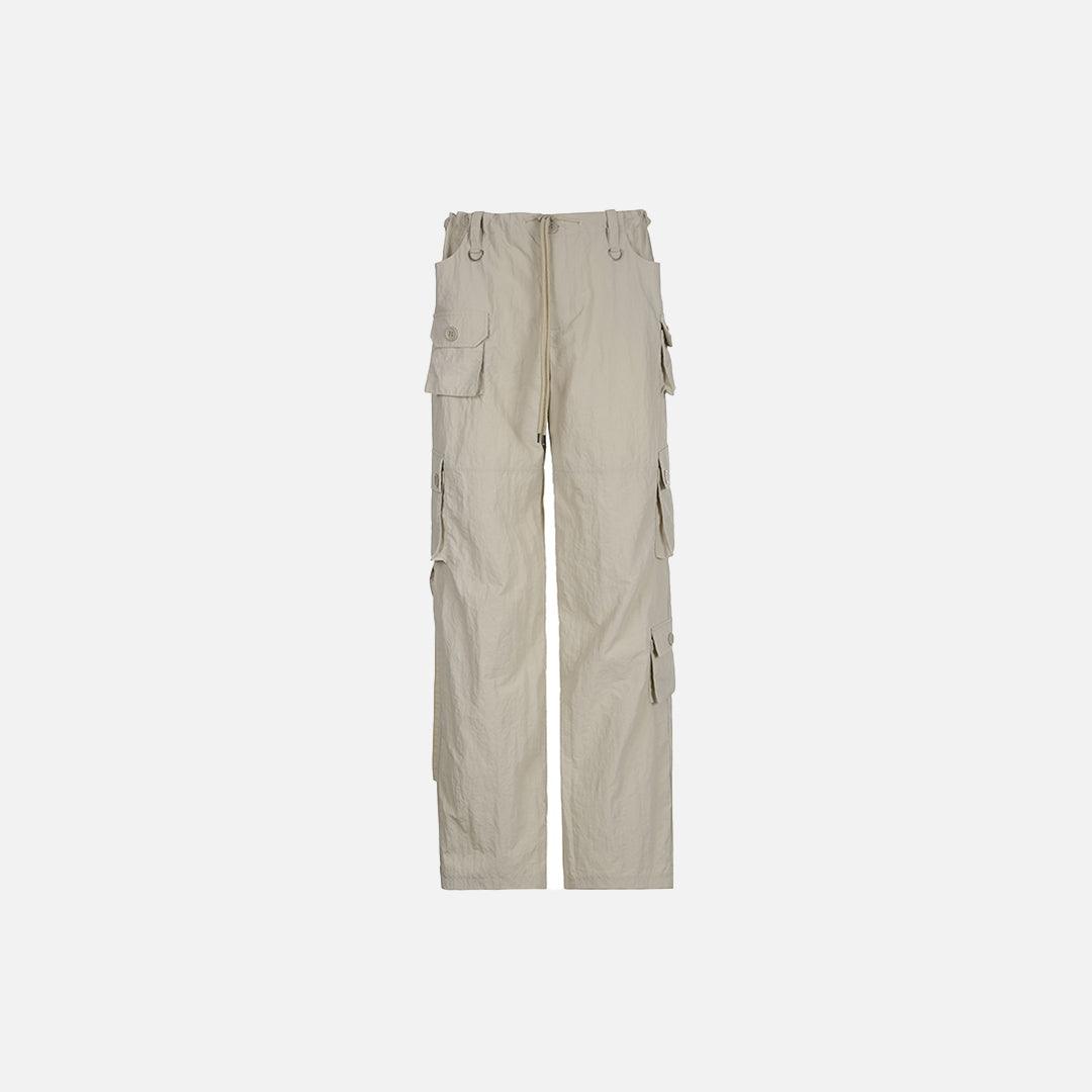 Patchwork Light Khaki Cargo Pants - UrbanLaws