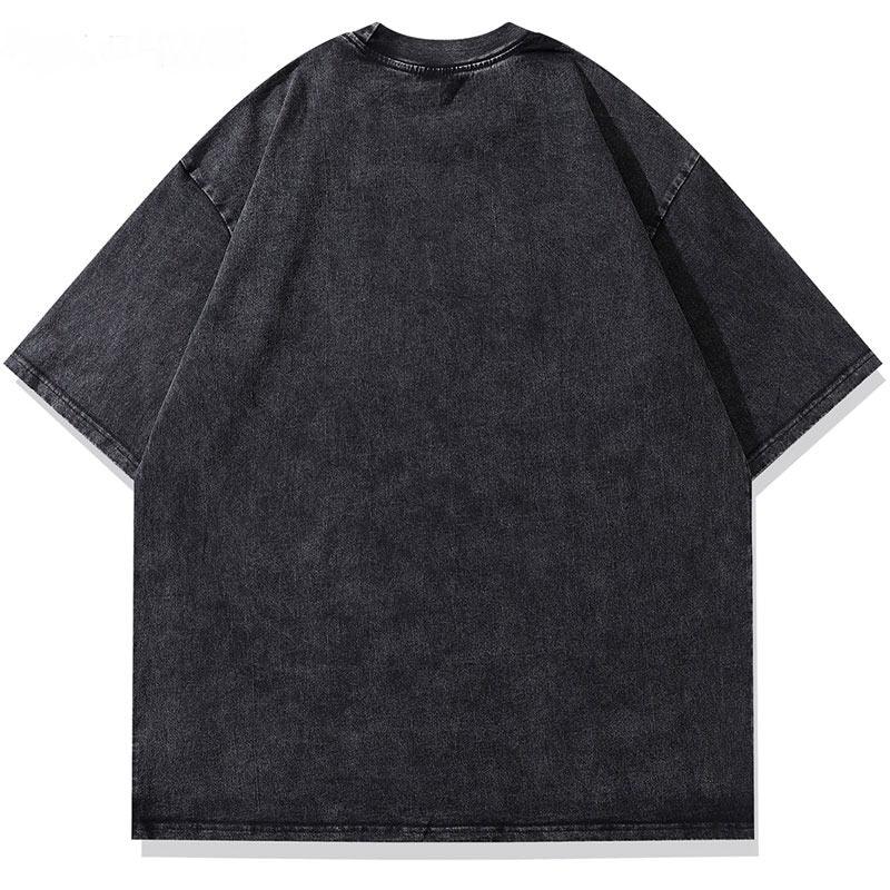 Washed Cool Doberman Oversized T-shirt - UrbanLaws