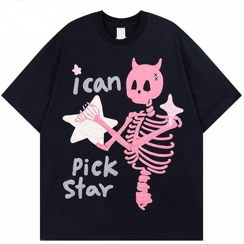 Skeleton Puff T Shirt - UrbanLaws