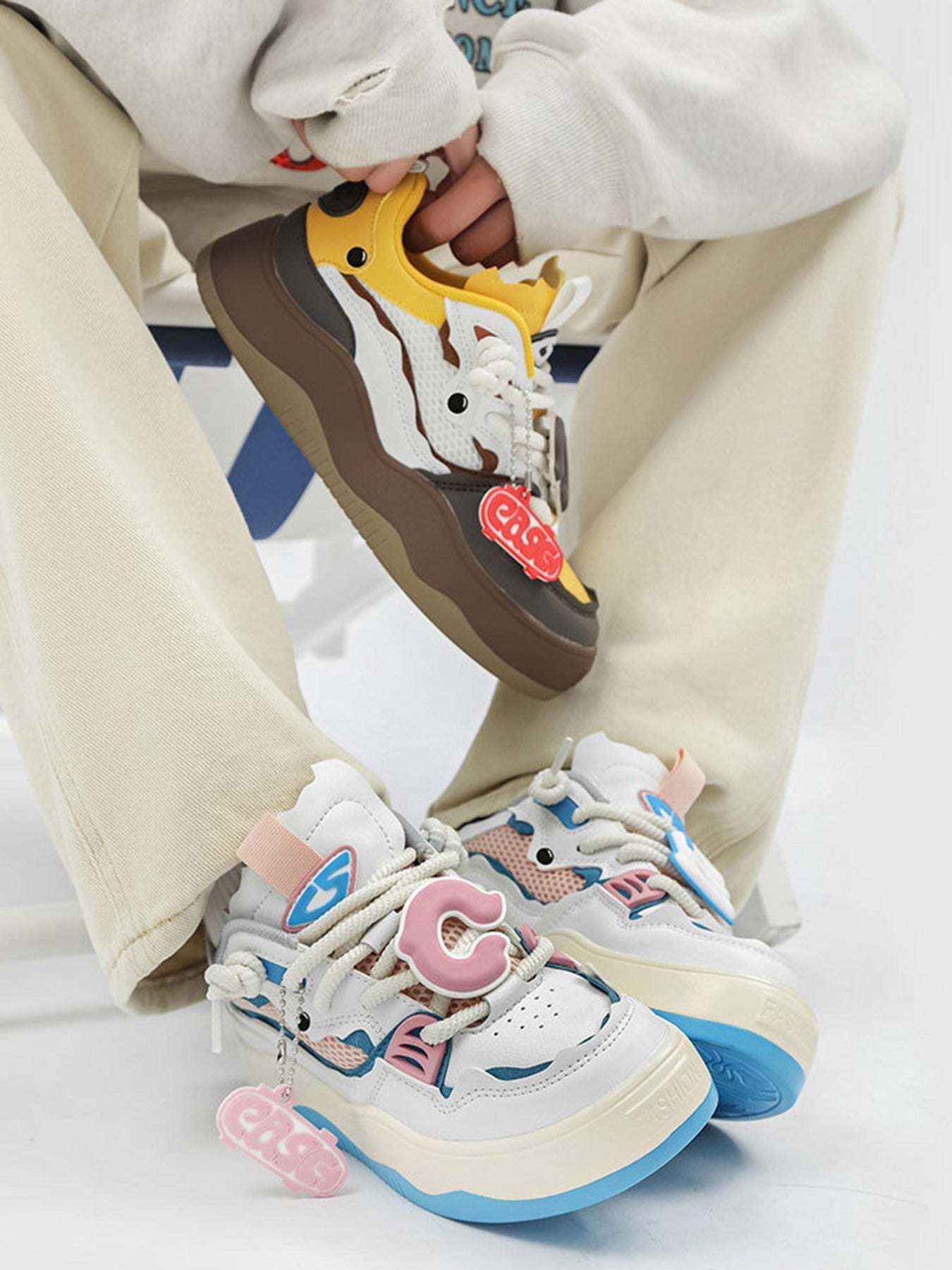 High Street Board Shoes Couple Models