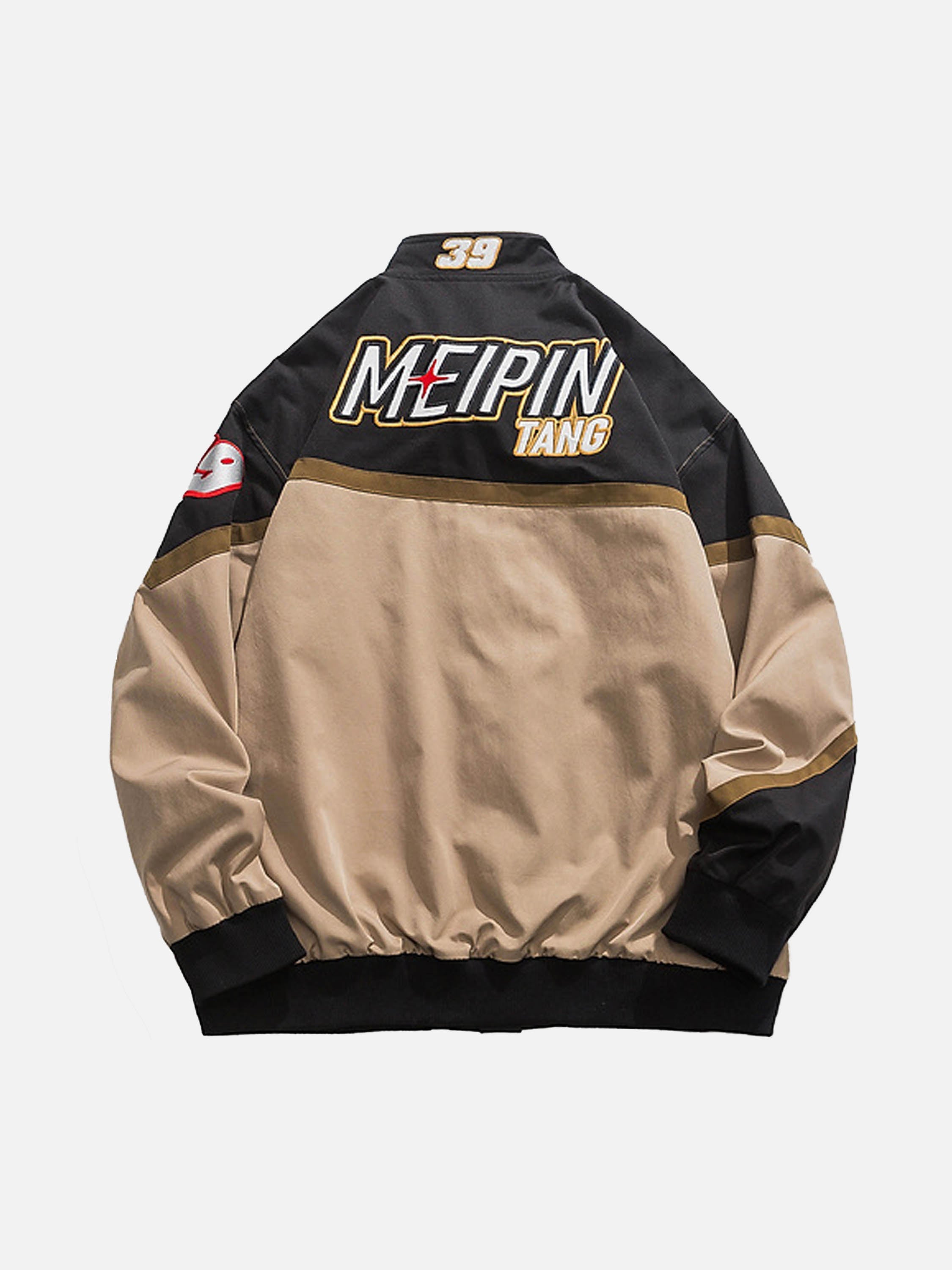 American Street Hip-hop Patchwork Embroidered Jacket