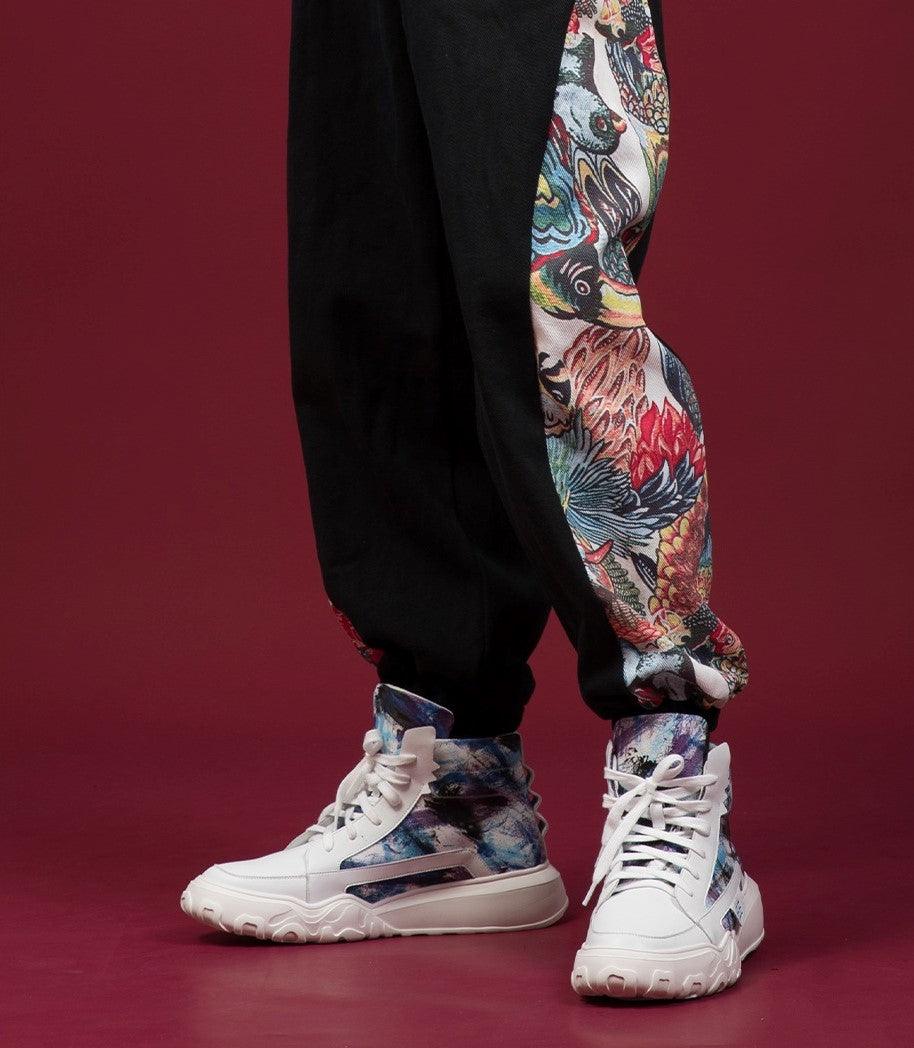 Cotton Pants - Colorful Animal Jungle Pattern - UrbanLaws