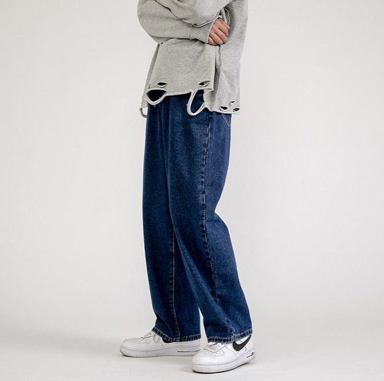 Solid Classic Baggy Jeans - UrbanLaws