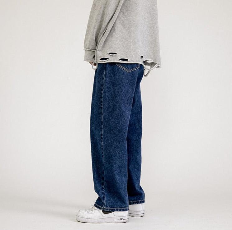 Solid Classic Baggy Jeans - UrbanLaws