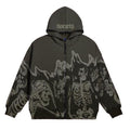 Skull Hoodies Gothic Zip Up - UrbanLaws