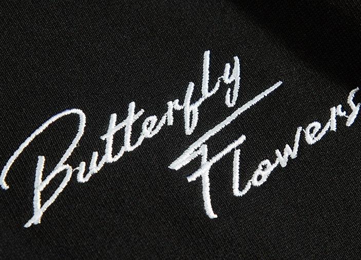 Sakura Butterfly Embroidered Hoodie - UrbanLaws