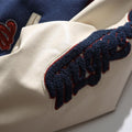 Vintage Embroidered Letter Baseball Jacket - UrbanLaws