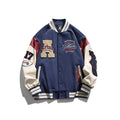 Vintage Embroidered Letter Baseball Jacket - UrbanLaws