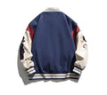 Vintage Embroidered Letter Baseball Jacket - UrbanLaws