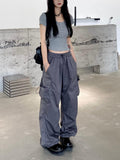 High-Waist Wide-Leg Cargo Pants - UrbanLaws