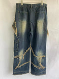 Star Wide Leg Jeans - UrbanLaws