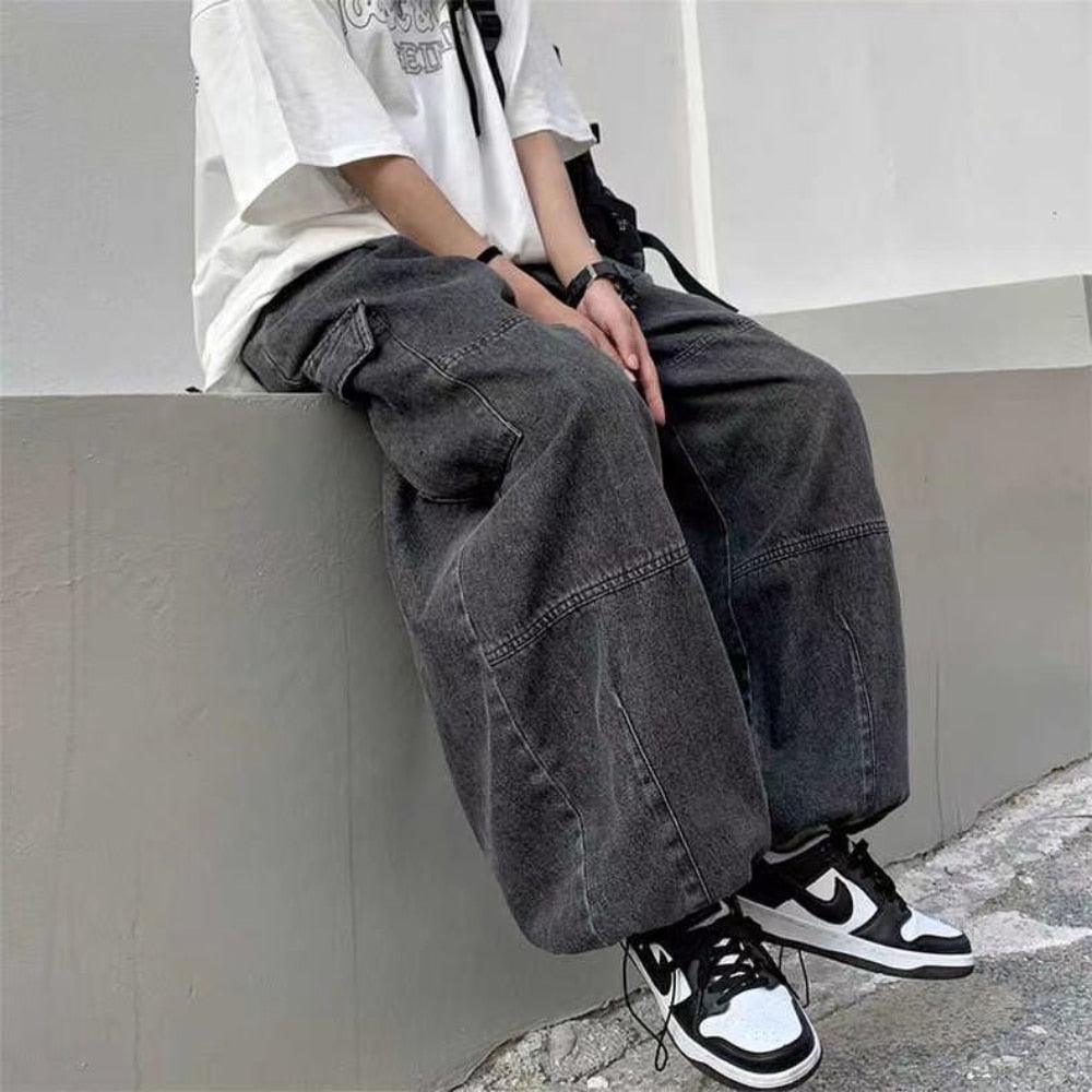 Baggy Elastic Waist Pants - UrbanLaws