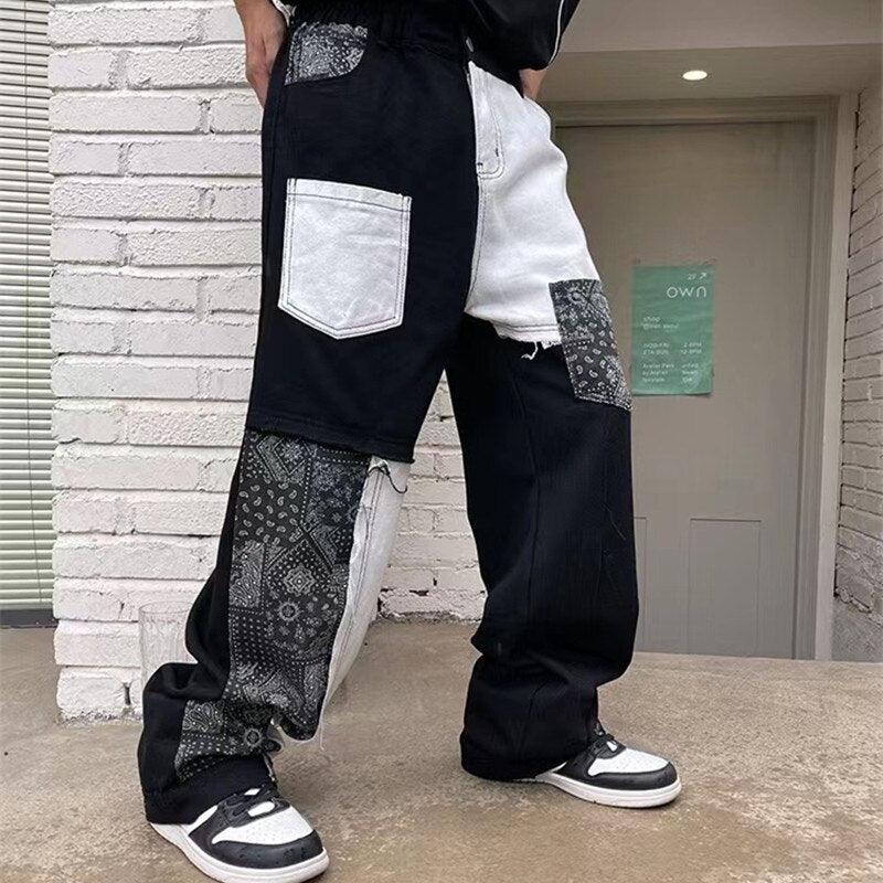 Bandana Patchwork Pants - UrbanLaws