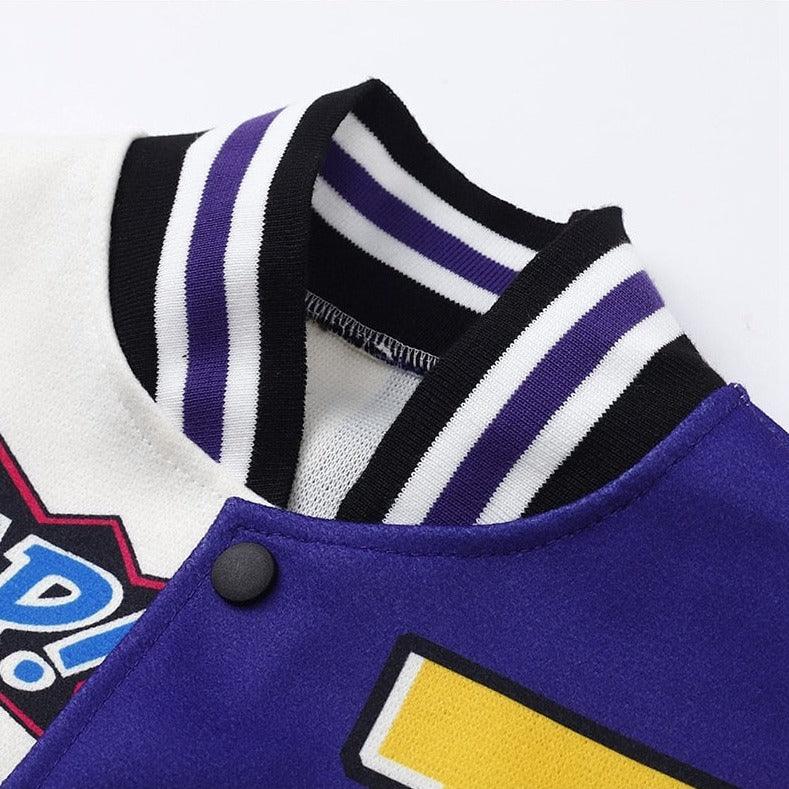 Splicing Short "All Star" Varsity Jacket - UrbanLaws