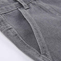 Y2K Gray Star Grunge Baggy Denim Pants - UrbanLaws