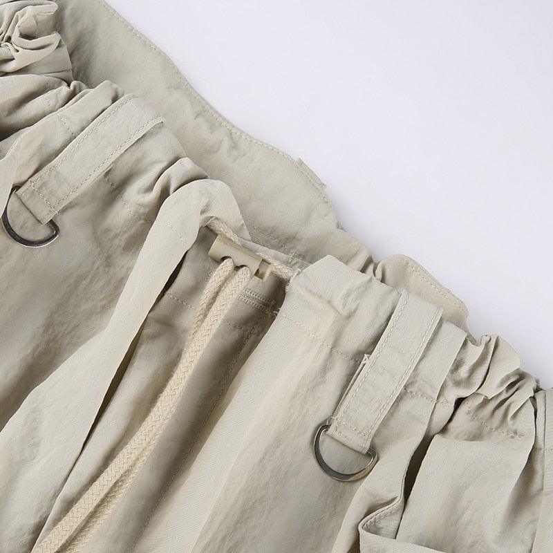 Patchwork Light Khaki Cargo Pants - UrbanLaws