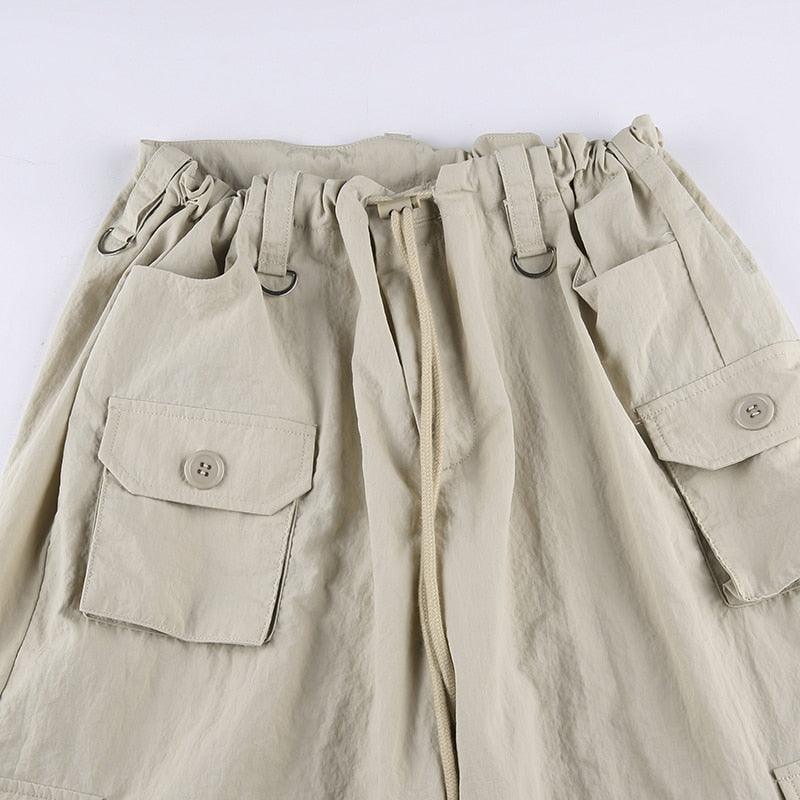 Patchwork Light Khaki Cargo Pants - UrbanLaws