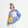 Flower Tassel Knitted Oversized Sweater - UrbanLaws