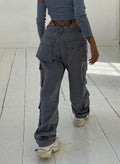 Denim All-Over Pockets Cargo Pants - UrbanLaws