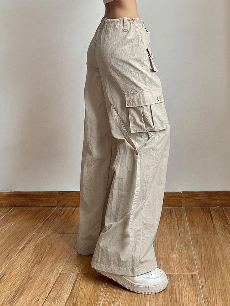 Patchwork Light Khaki Cargo Pants - UrbanLaws