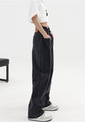 Black Baggy Women's High Waist Denim Pants - UrbanLaws