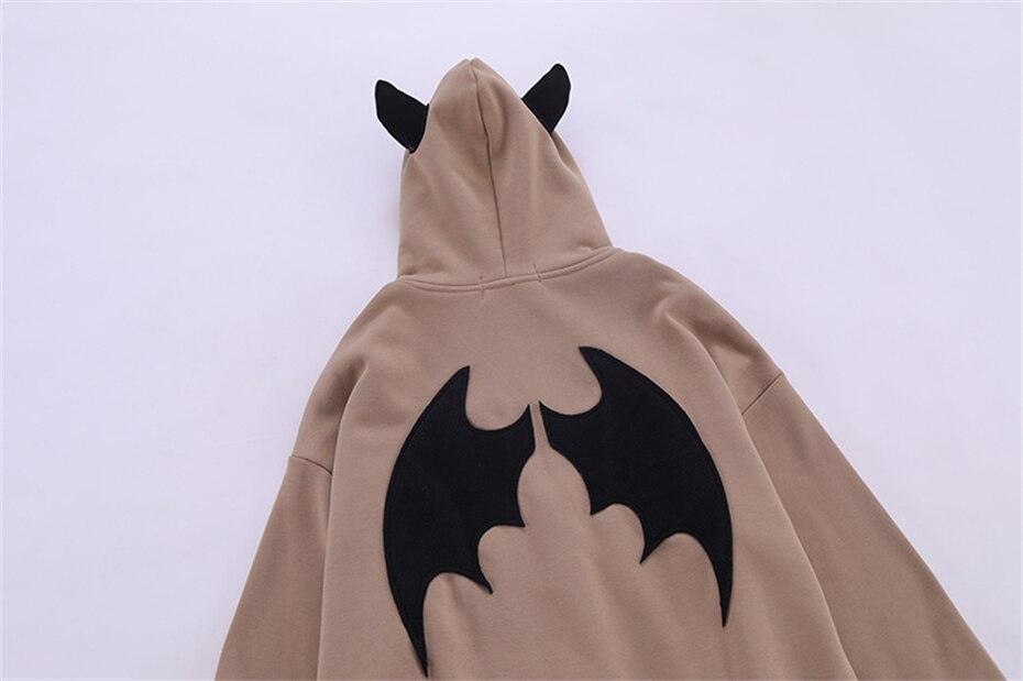 Bat Wings "Hew Vigo" Zip Up Hoodie - UrbanLaws