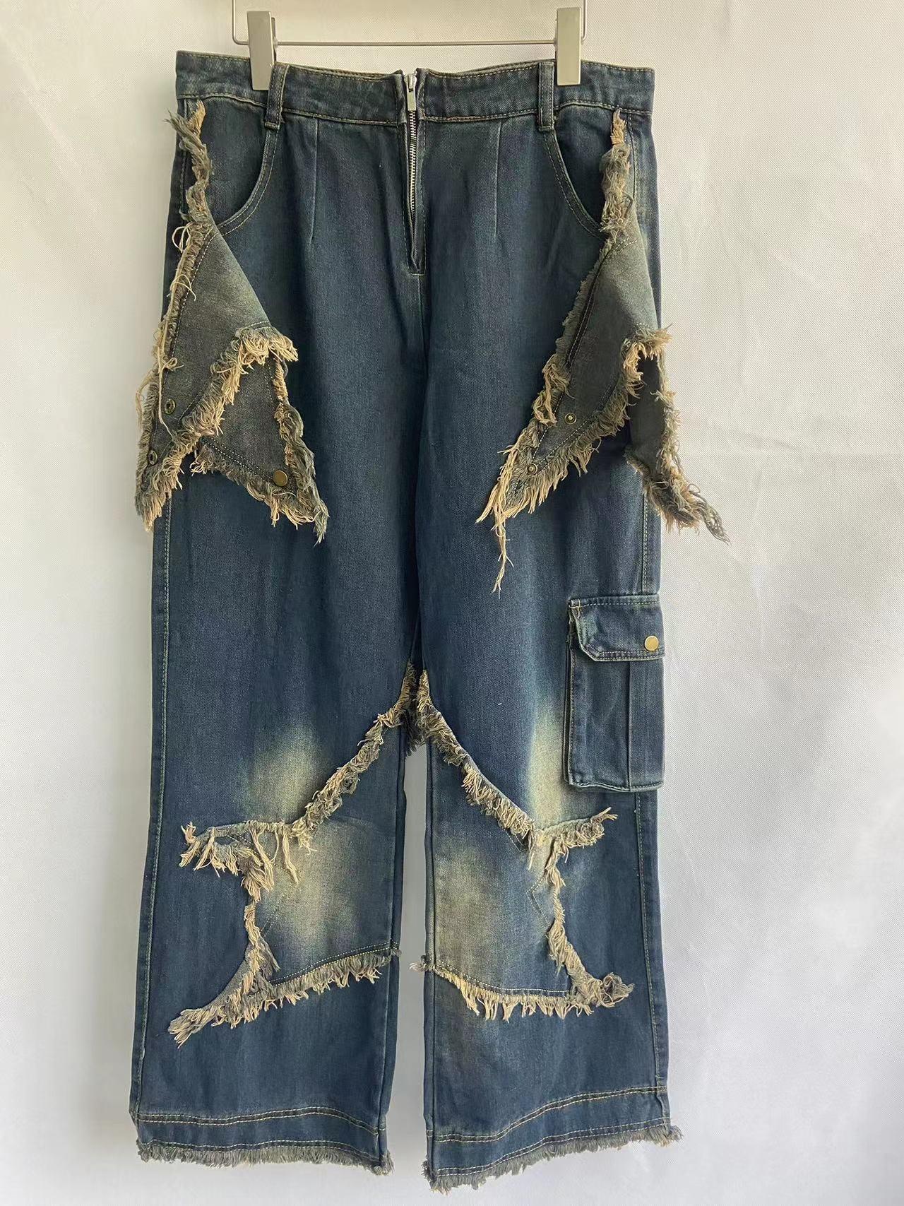 Star Wide Leg Jeans - UrbanLaws