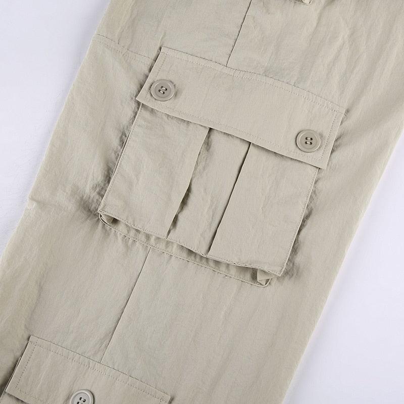 Patchwork Light Khaki Cargo Pants - UrbanLaws