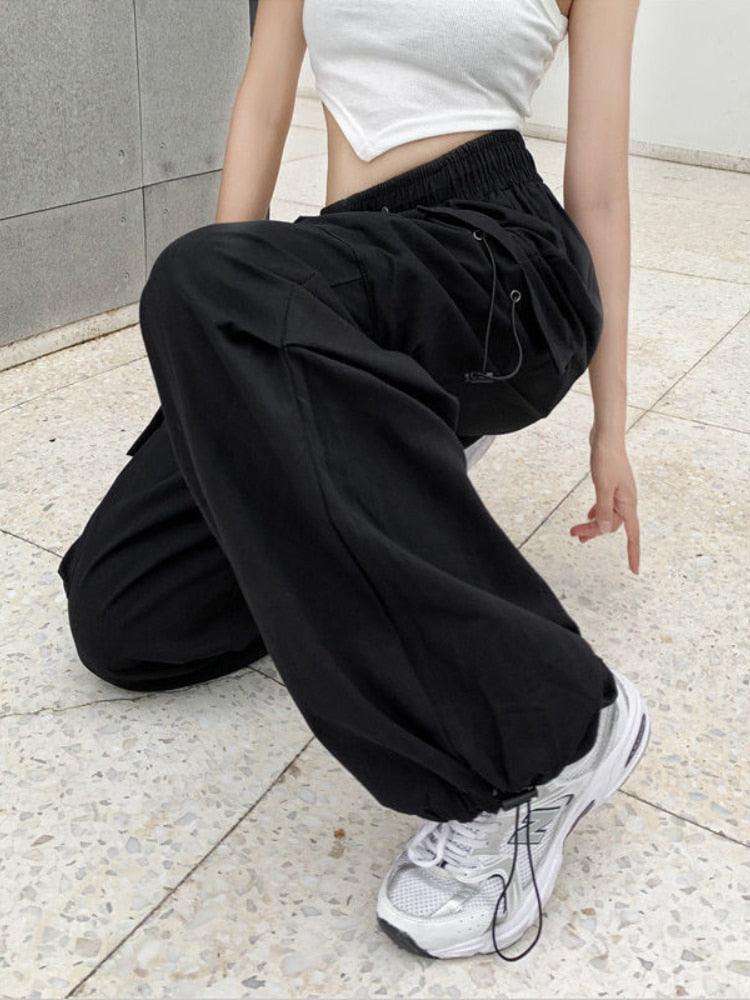 High-Waist Wide-Leg Cargo Pants - UrbanLaws