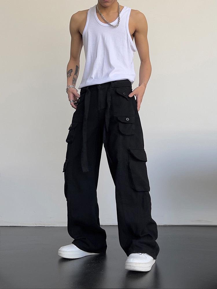 Retro All-over Pockets Cargo Pants - UrbanLaws