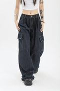 Denim Blue Cargo Pants - UrbanLaws