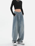 Wide Leg Baggy Denim Pants - UrbanLaws