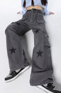 Y2K Stars Graphic Jeans - UrbanLaws