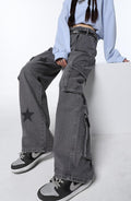 Y2K Stars Graphic Jeans - UrbanLaws