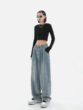 Wide Leg Baggy Denim Pants - UrbanLaws